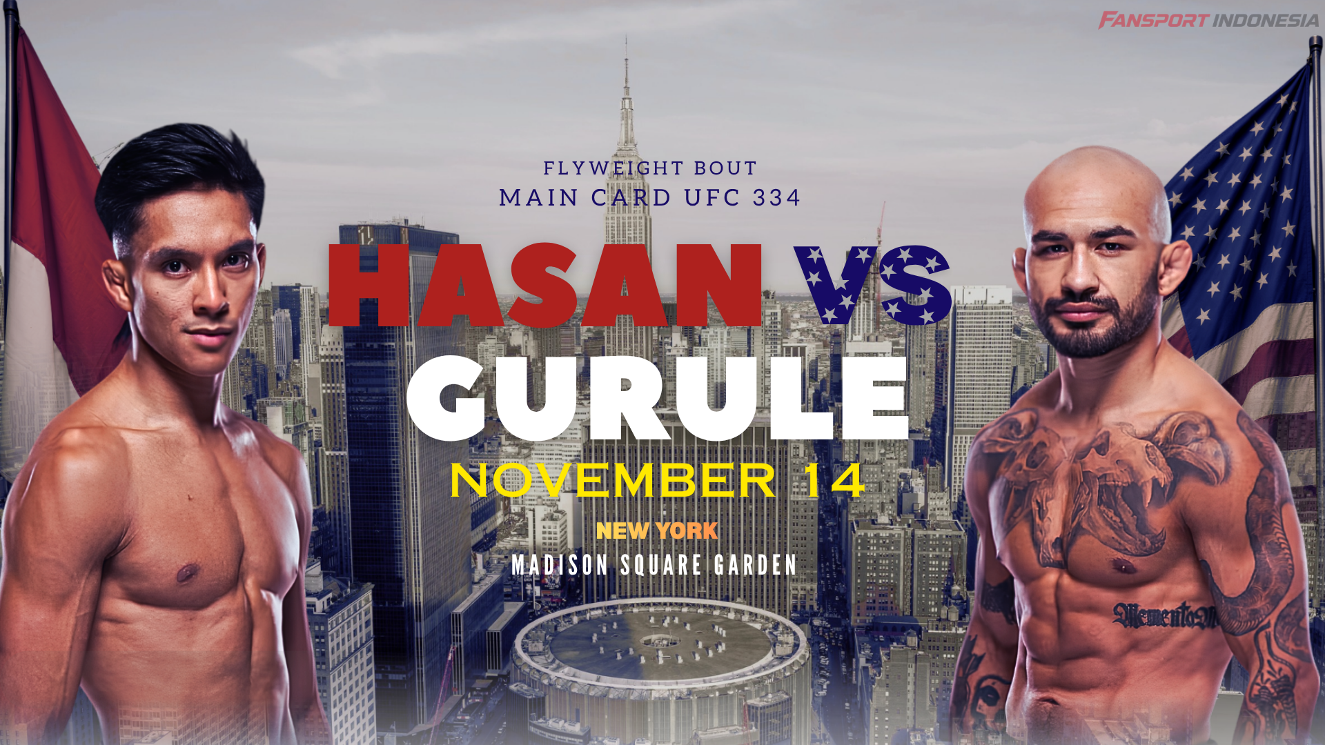 Ujian Berat Sang Prospek! Bilal Hasan Tantang Luis Gurule di Main Card UFC