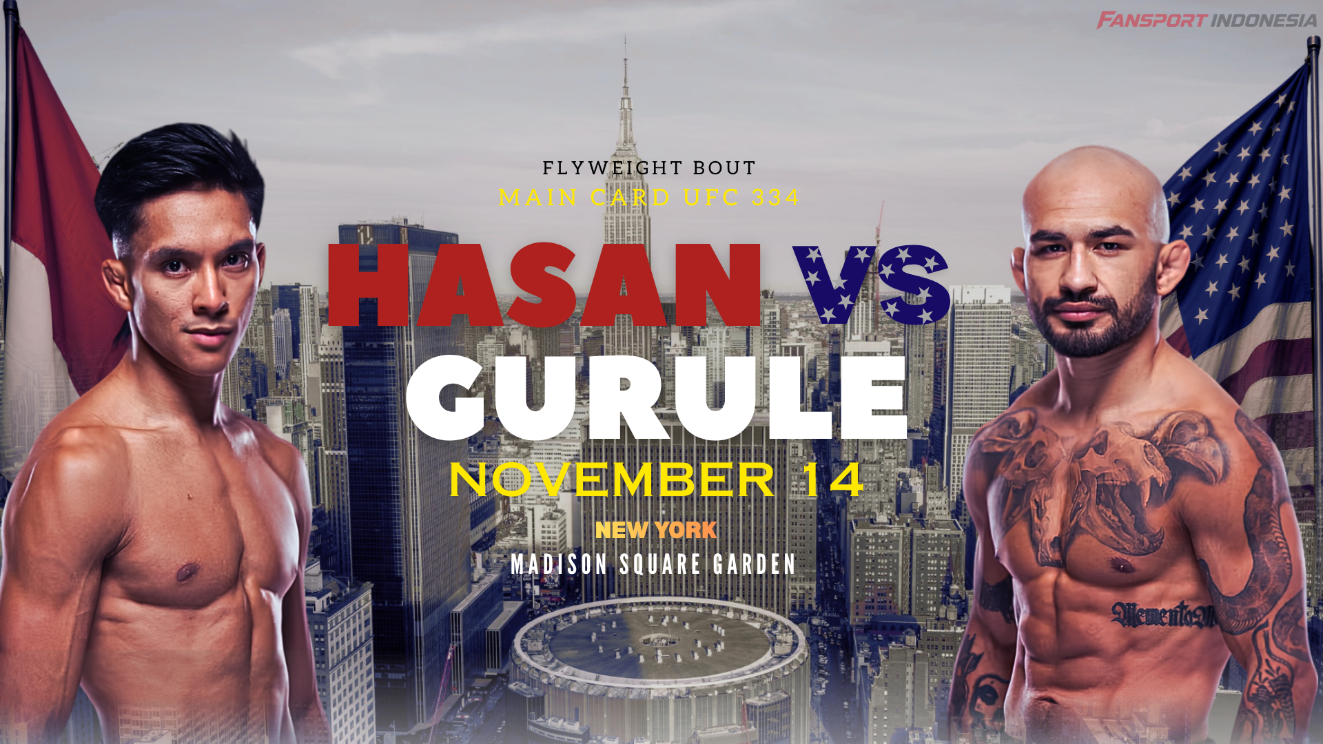 Ujian Berat Sang Prospek! Bilal Hasan Tantang Luis Gurule di Main Card UFC
